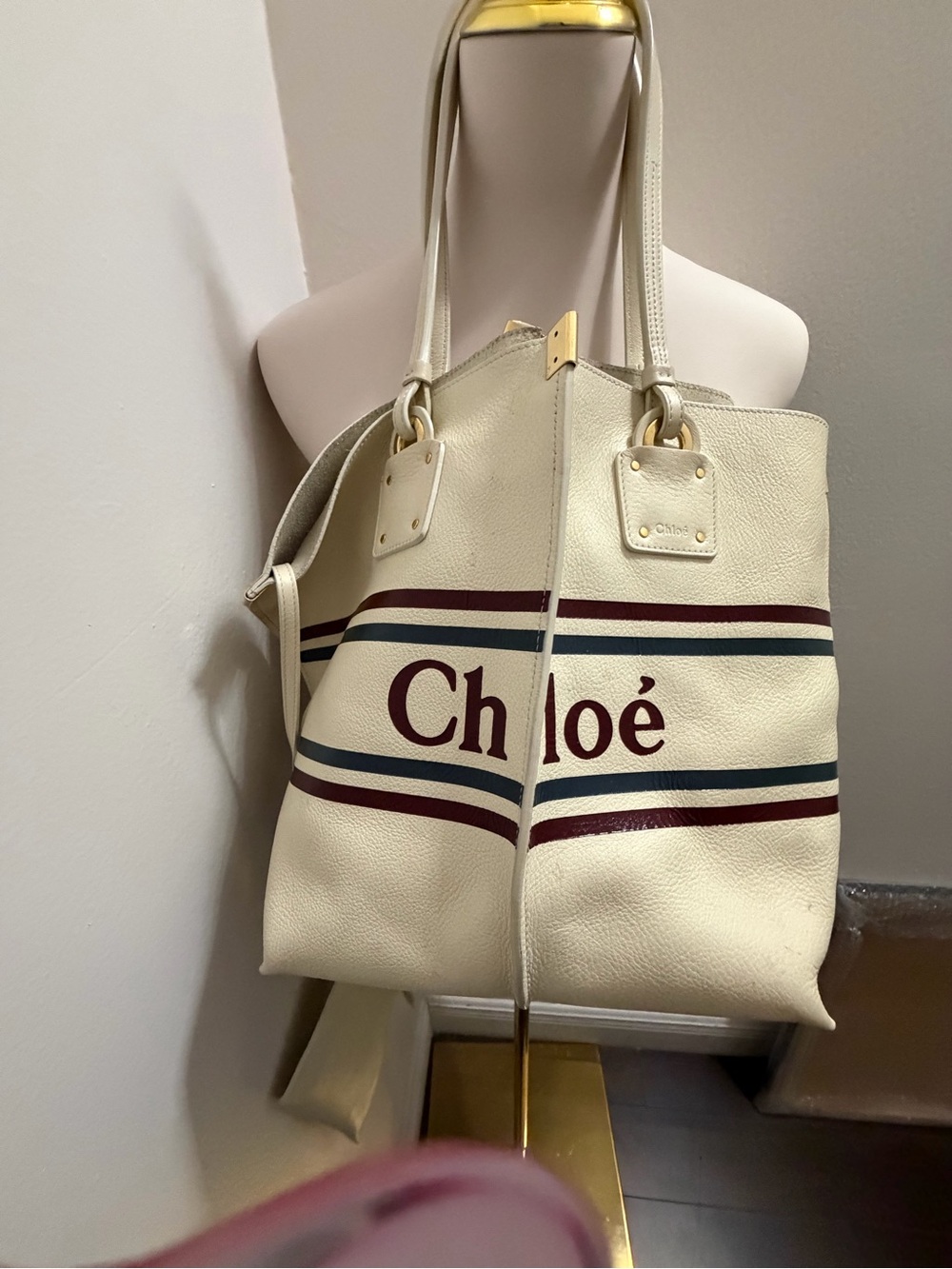 Chloe Leather Tote Bag